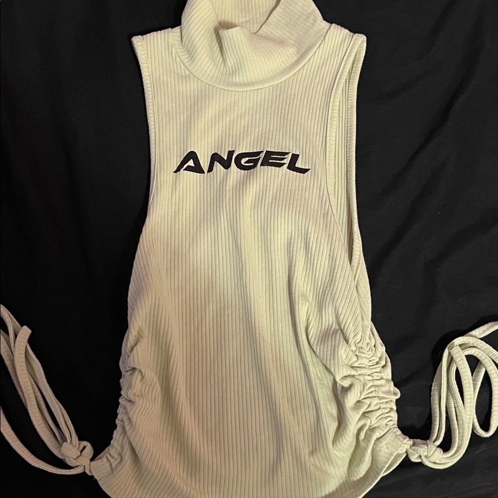 Forever 21 Cream Sleeveless Tank Top